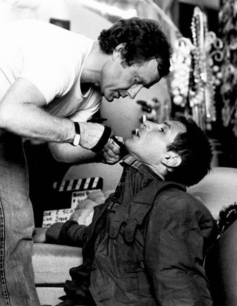 Ridley Scott and Harrison Ford filming Blade Runner (1982)..jpg